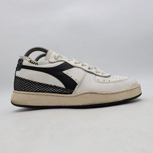 Diadora Heritage Sneakers White/Black Men's 7.5 Women’s 9 Leather Casual Shoes